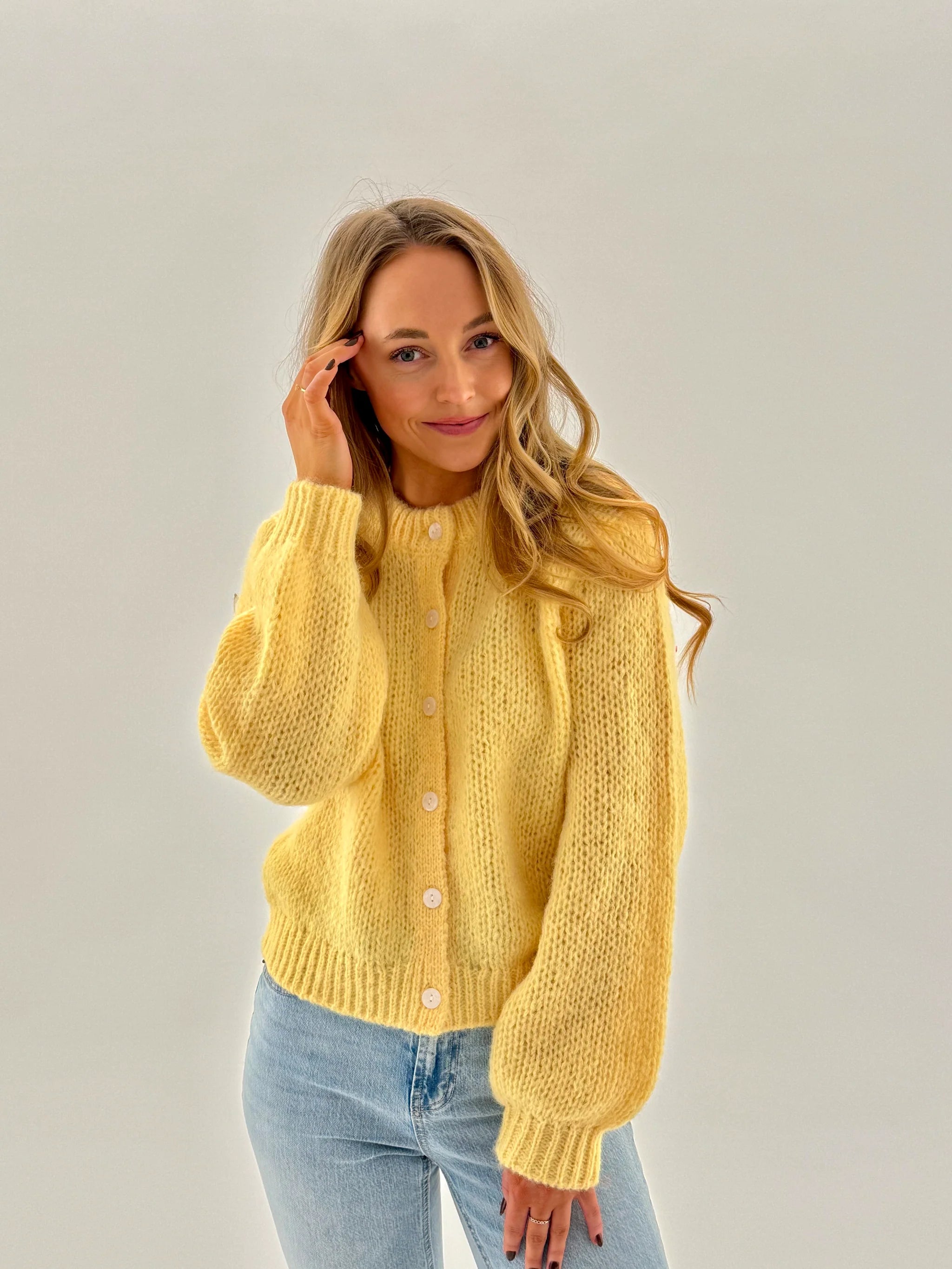 VMWILO Knit Cardigan - Pale Banana